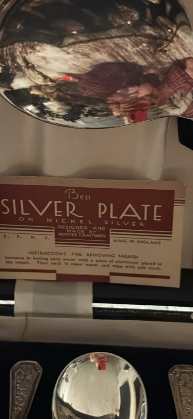 Silver Plate Serving Spoons Set - photo 2