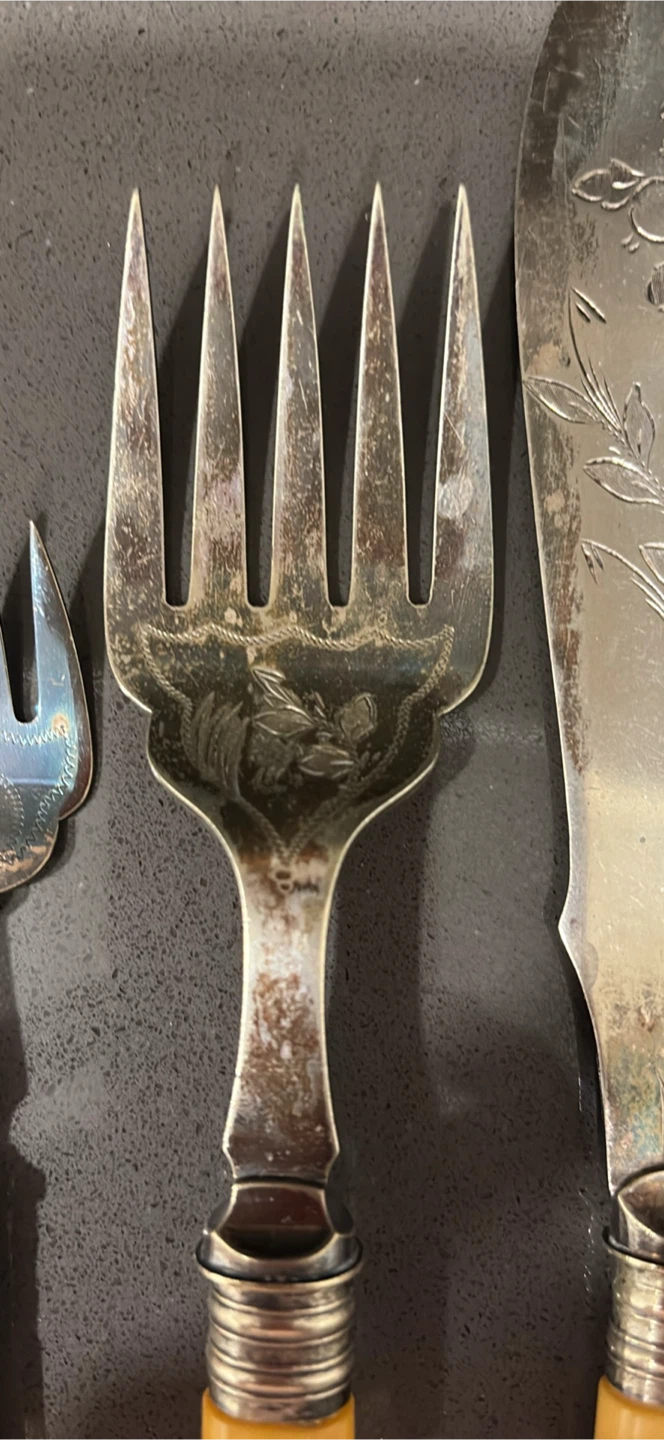 Vintage silver plated Serving Utensils Set - photo 5