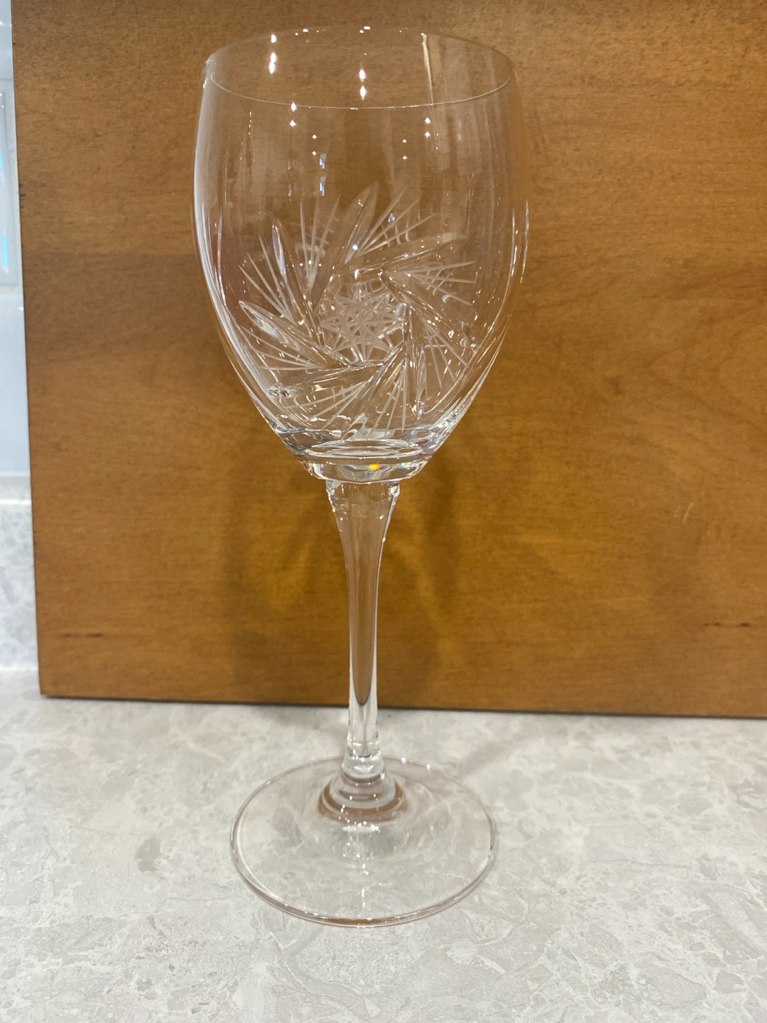 Set of 5 Crystal Wine Glasses - photo 2