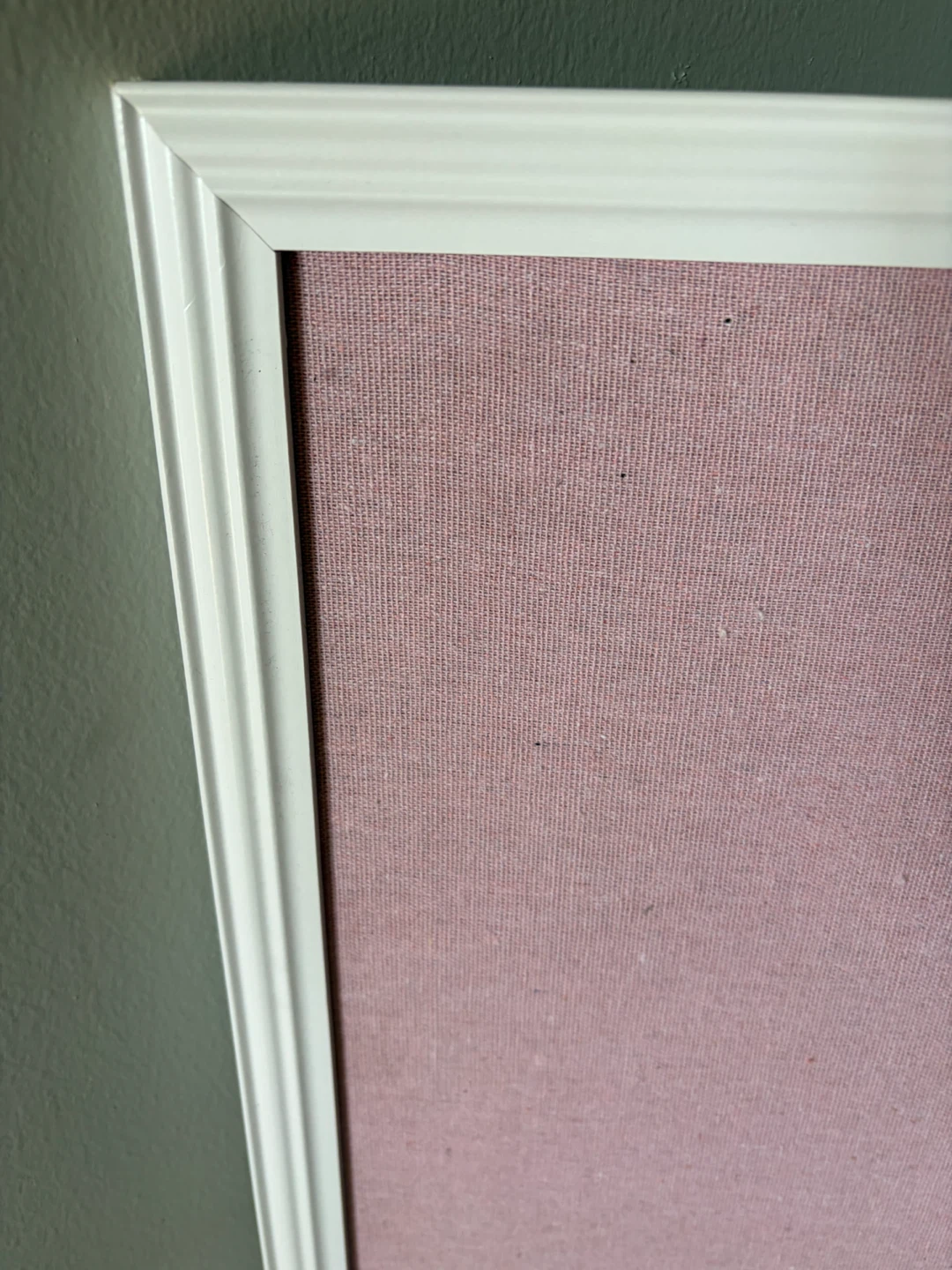 Pink Fabric Bulletin Board with White Frame - photo 2