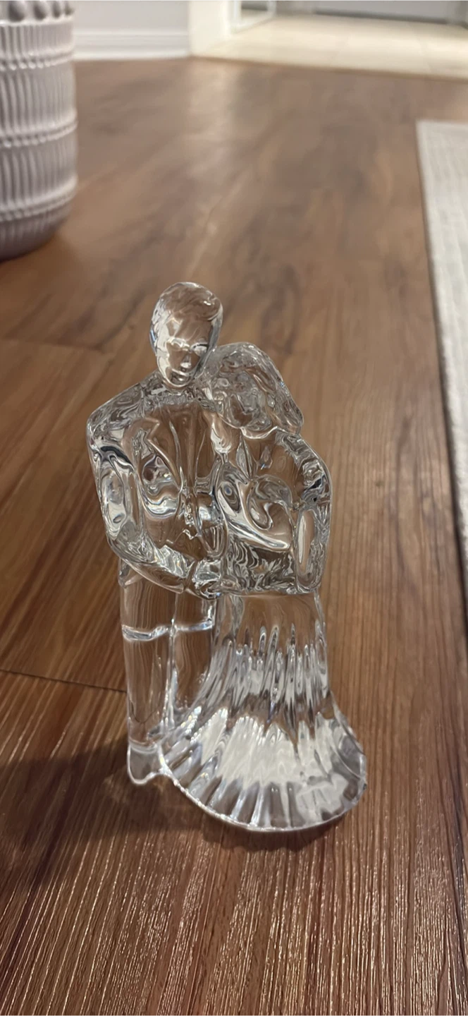 Waterford Crystal Wedding Couple Bride & Groom Sculpture