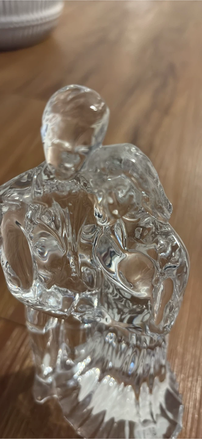 Waterford Crystal Wedding Couple Bride & Groom Sculpture - photo 2