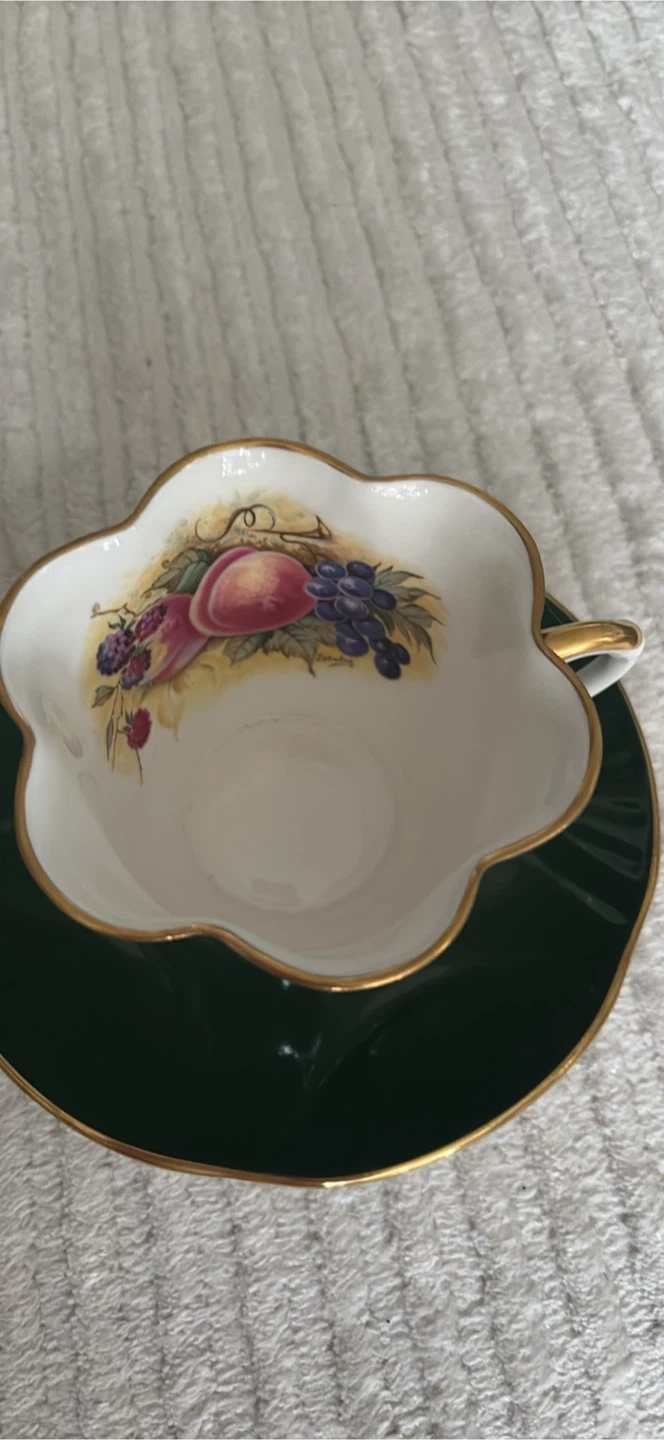 Staffordshire Fine Bone China Cup and Saucer
