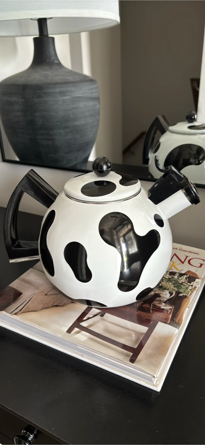 Vintage COPCO Cow Print Kettle