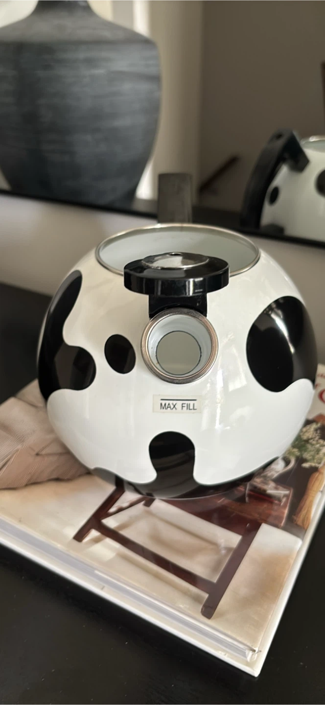 Vintage COPCO Cow Print Kettle - photo 4