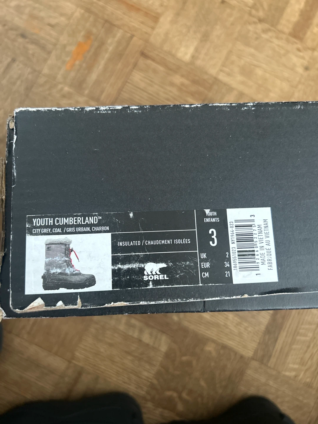 Sorel Youth Cumberland Snow Boots Size 3 - photo 3