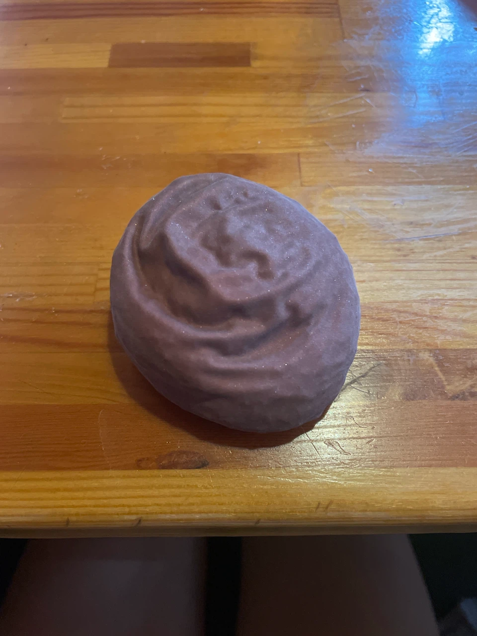 Purple Squishy Ball Toy crunchy homemade