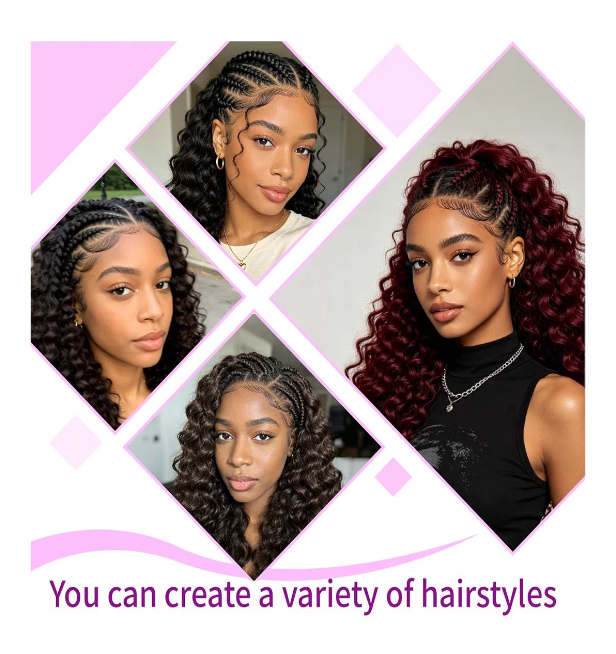 Brand New Feather Crochet Human Hair - Black - 18 inches - photo 5