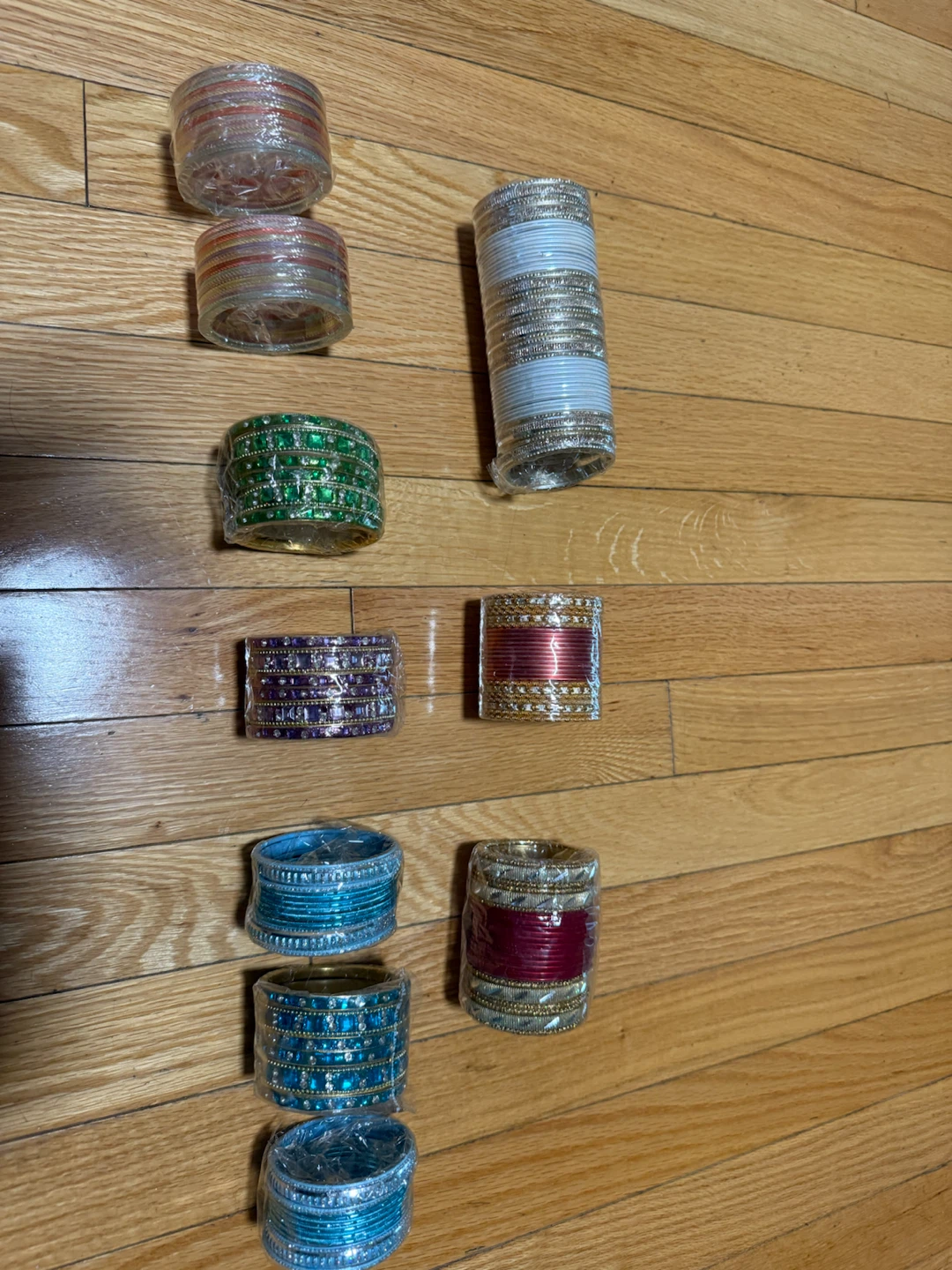 Set of colourful bangles