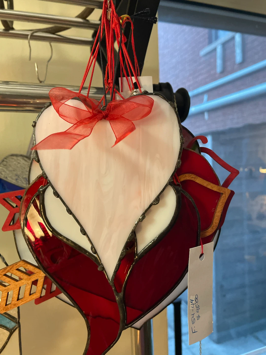 Stained Glass Heart Decoration