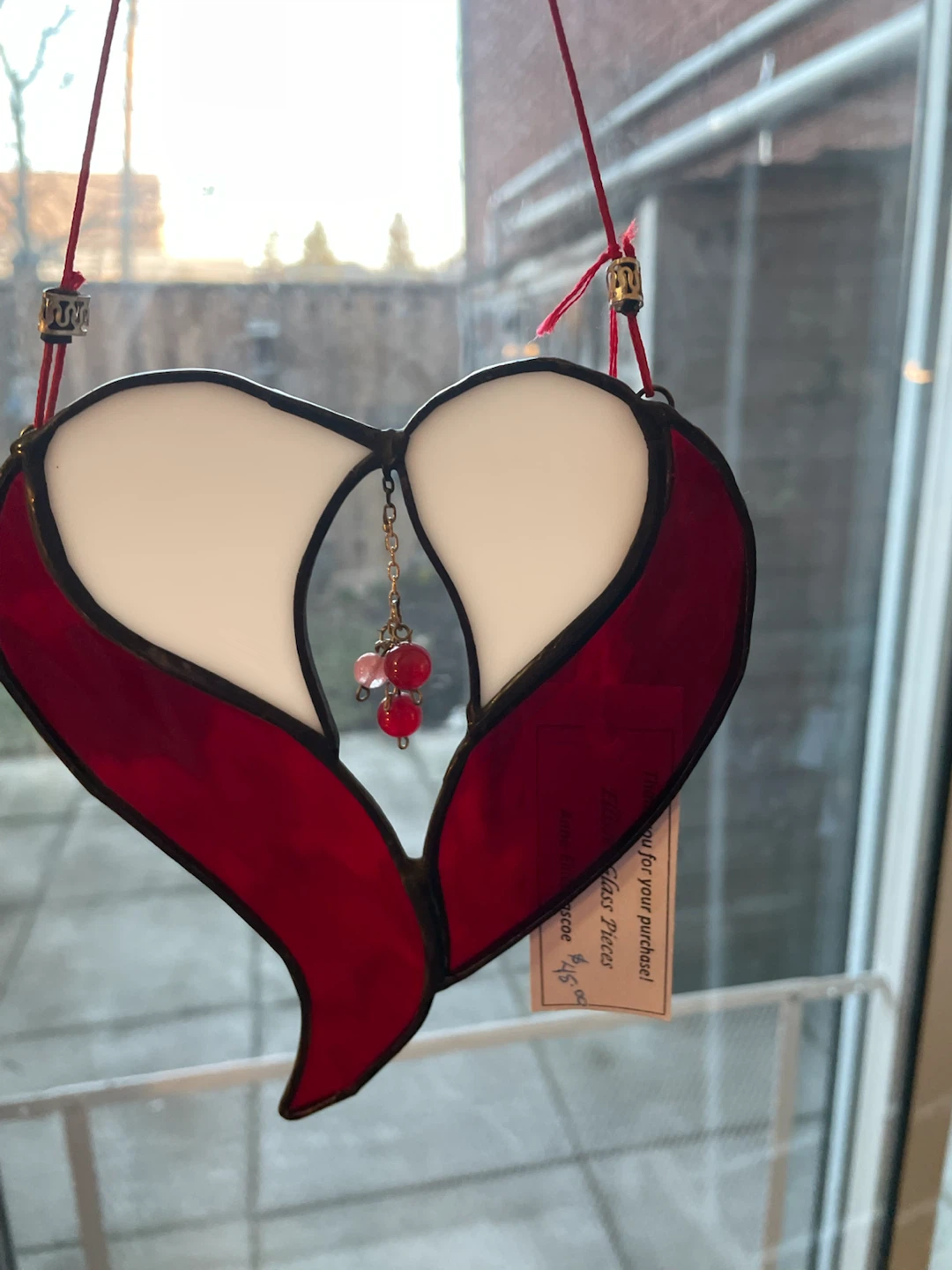 Stained Glass Heart Decoration - photo 2