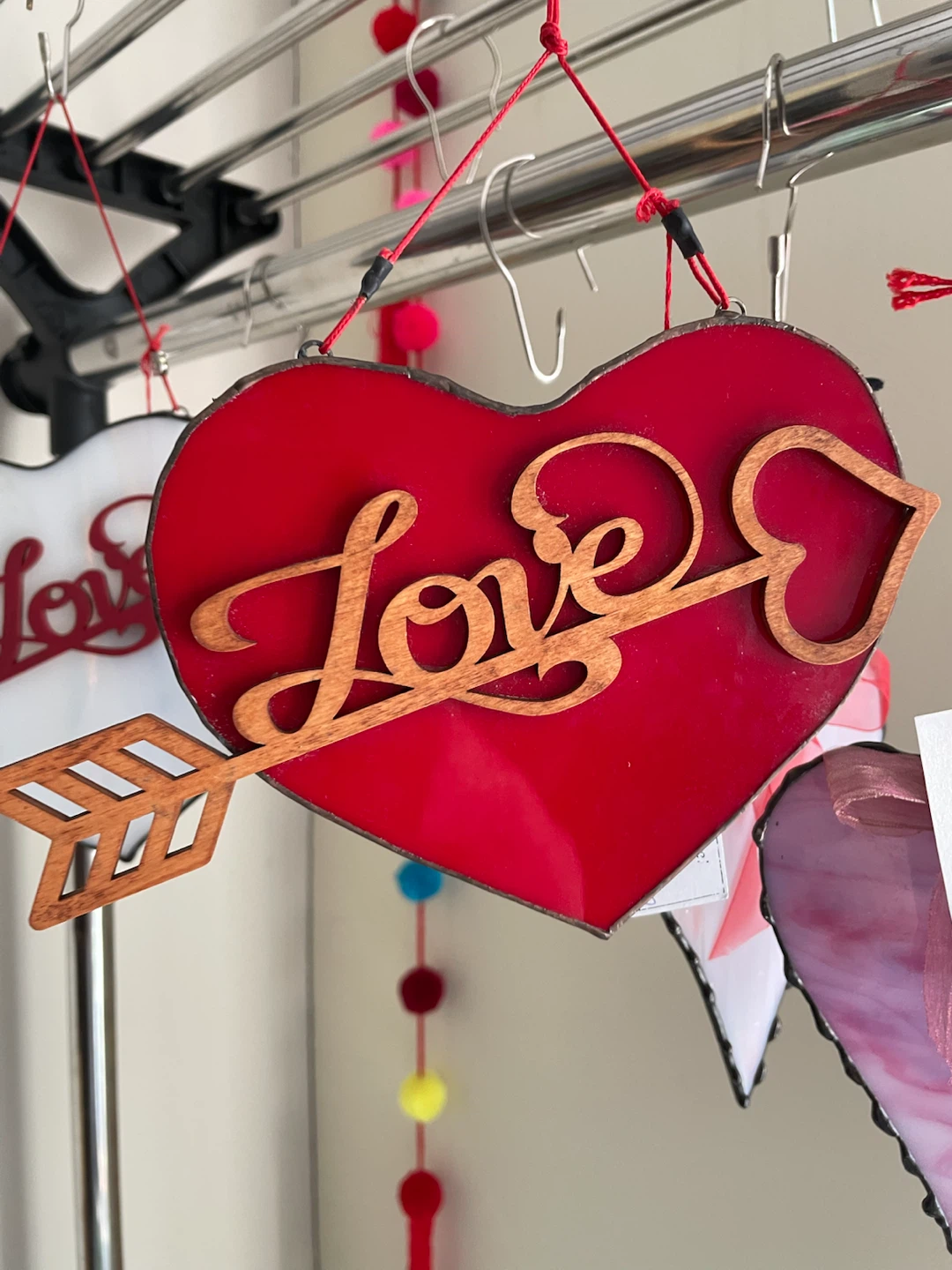 Stained Glass Heart Decoration - photo 4
