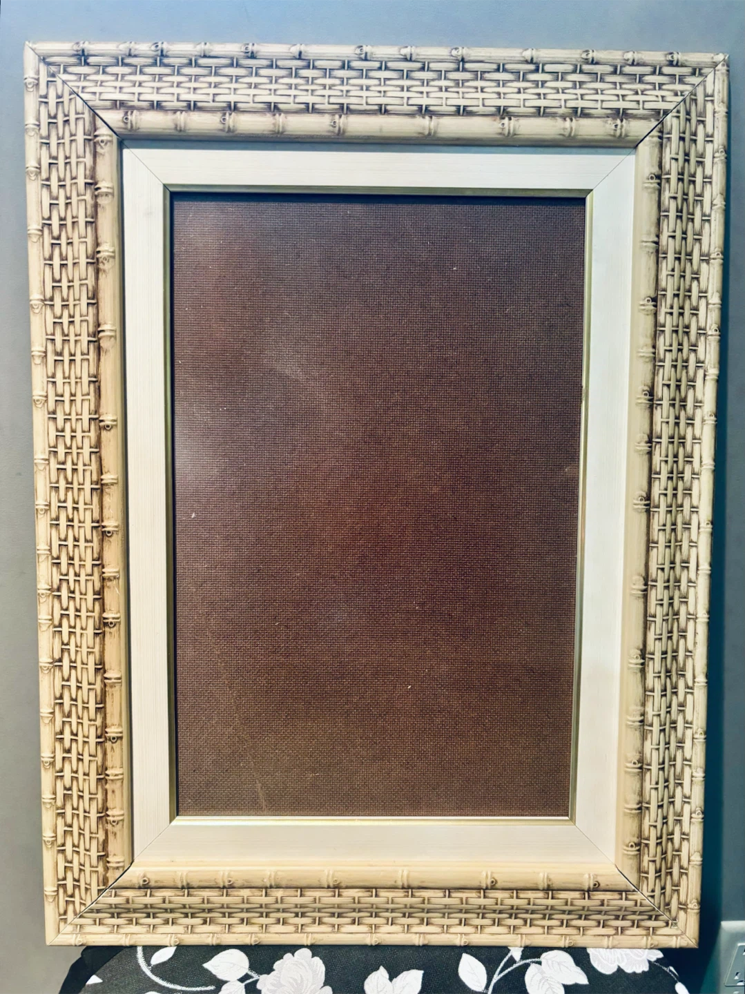 3 Woven Bamboo Wooden Picture Frames - photo 2