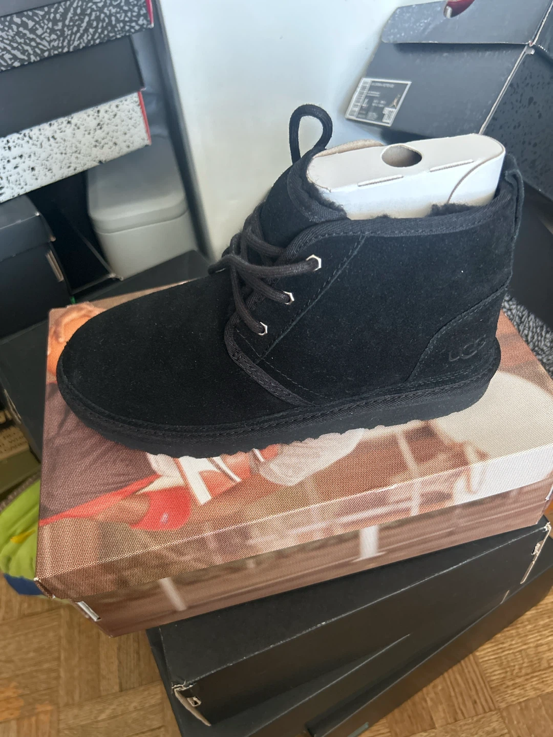 UGG Neumel II Black Suede Boots - Size 5 - photo 2