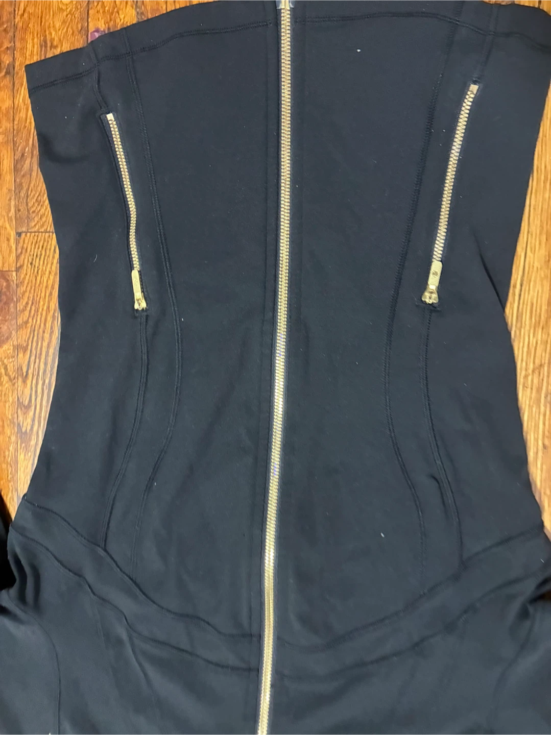Black Lululemon Jacket with Gold Zippers - photo 3