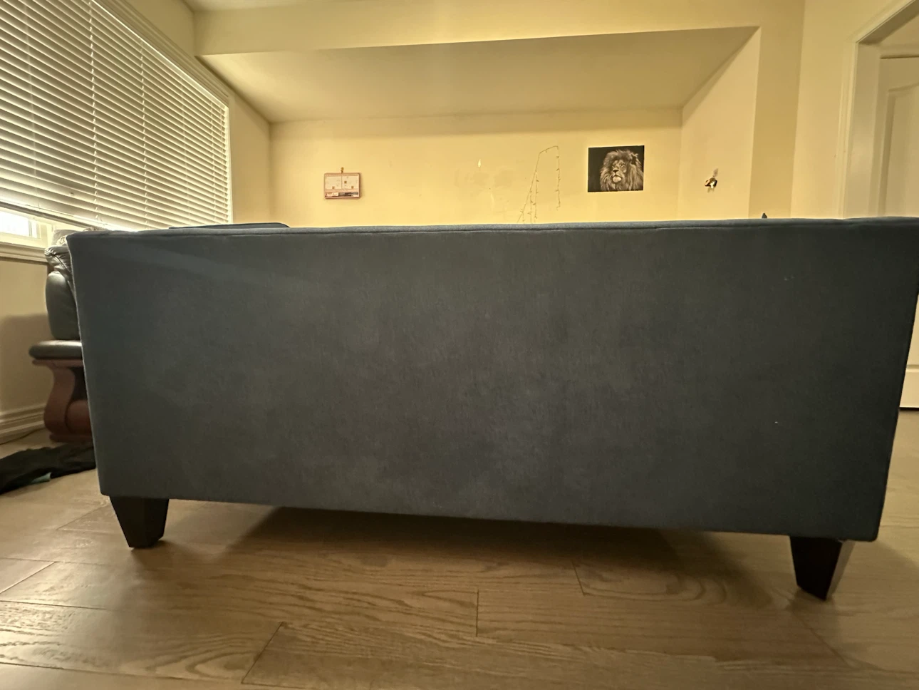 Blue Fabric Loveseat – Clean, Comfortable & Great Condition