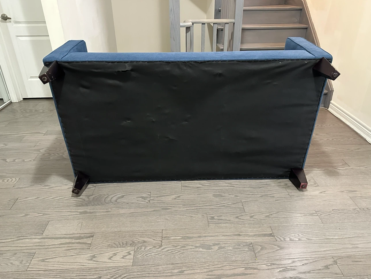 Blue Fabric Loveseat – Clean, Comfortable & Great Condition - photo 4