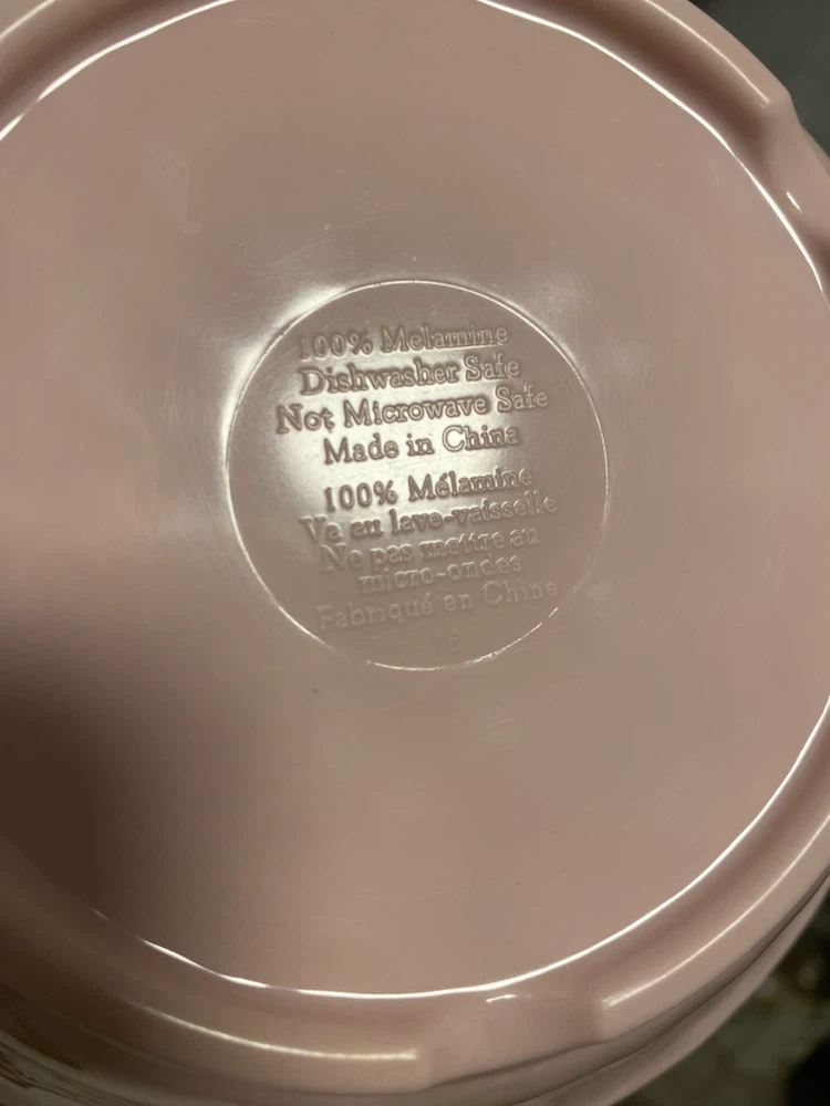 Set of 6 Pink Melamine Bowls - photo 3