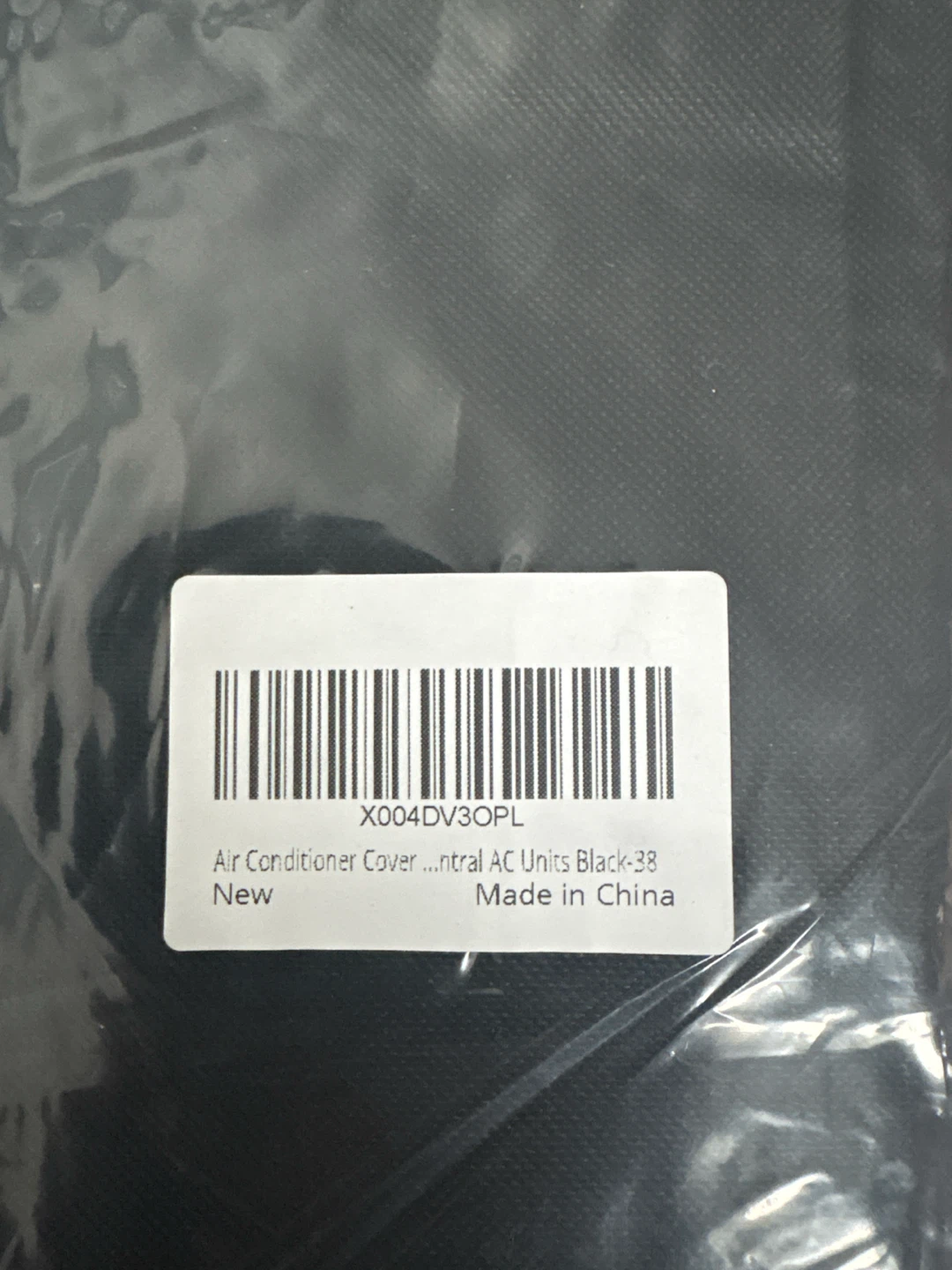 Air Conditioner Cover Black - Size 38 - photo 2