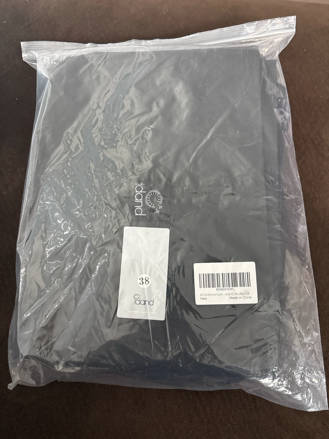 Air Conditioner Cover Black - Size 38