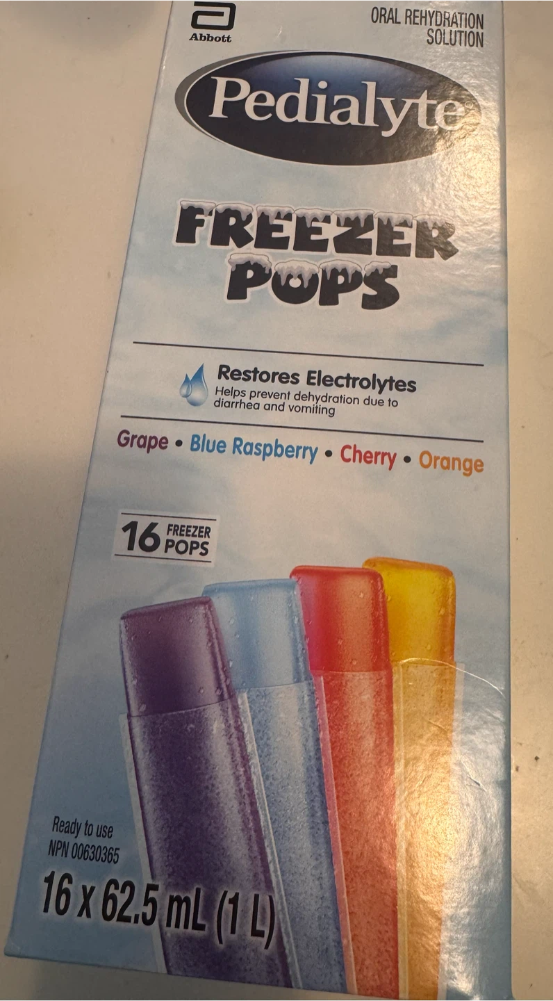Pedialyte Freezer Pops Oral Rehydration Solution