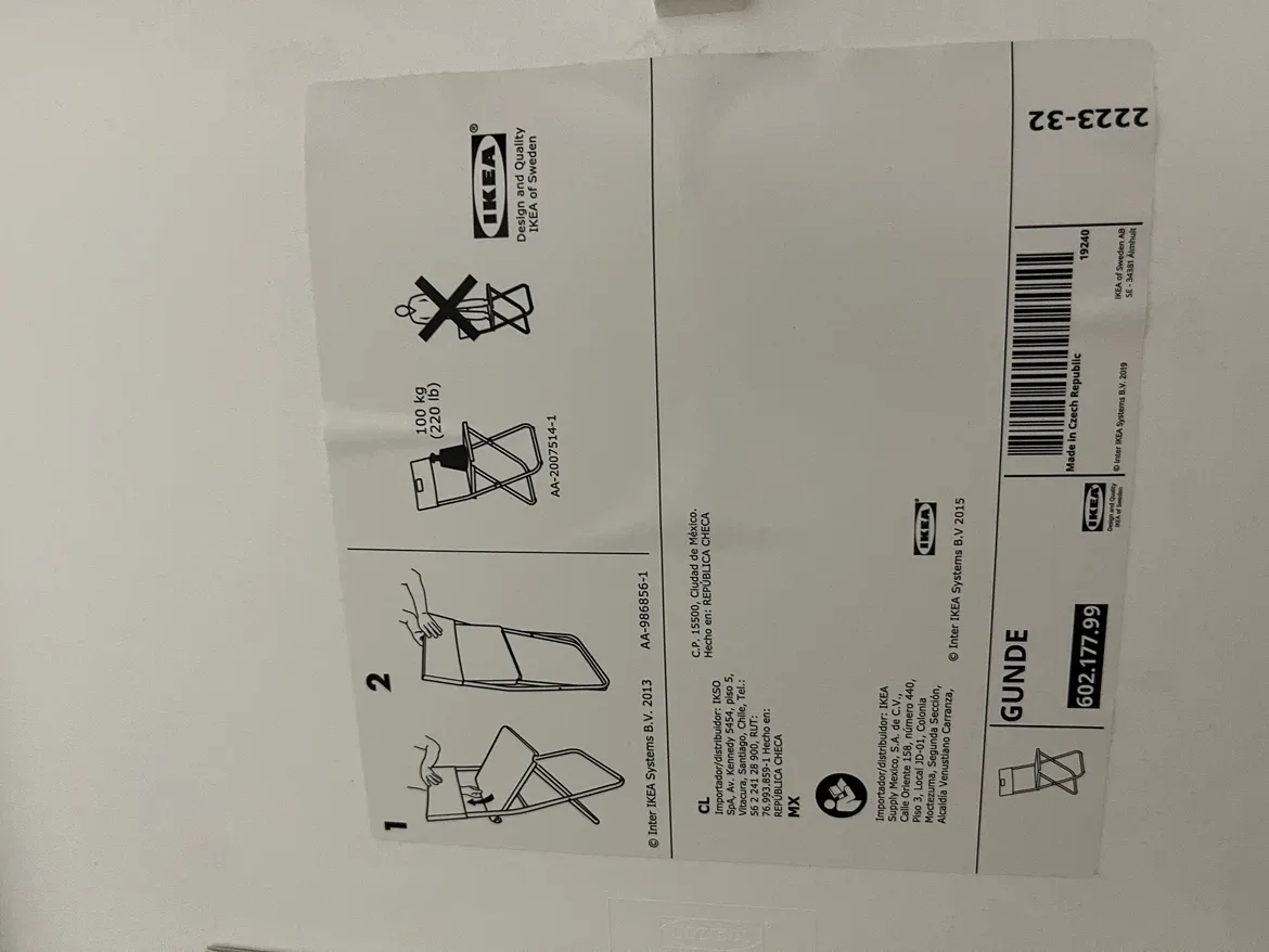 IKEA GUNNDE Folding Chairs (Set of 3) - photo 2