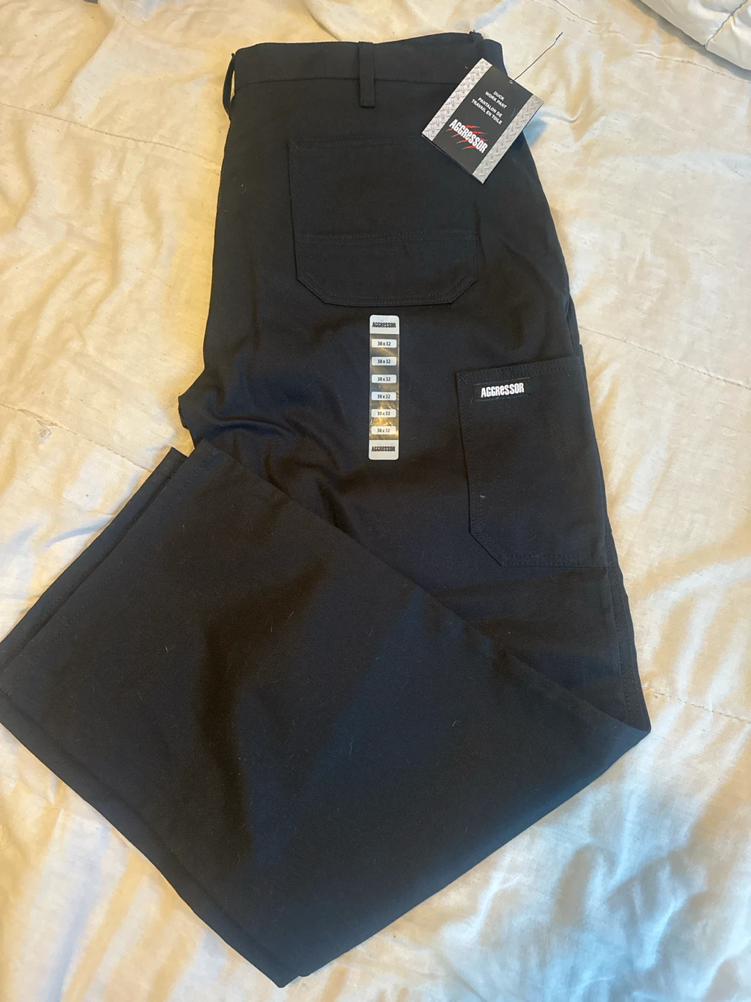 Black Aggressor Work Pants - 38x32 men