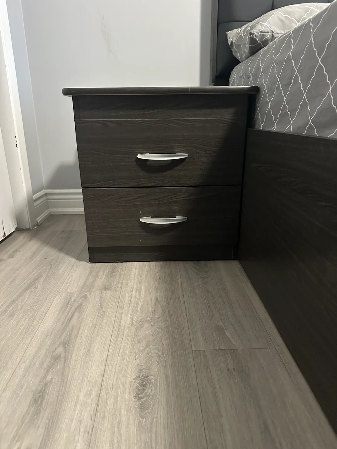 King size storage bed full set with mirror vanity and drawer - photo 5
