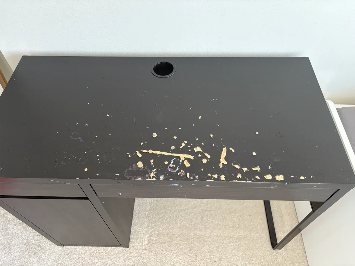 Dark Brown/ black  IKEA Desk with Cabinet and Drawers - photo 2