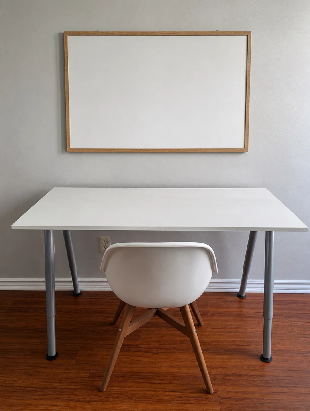 IKEA Study/Work Setup - Desk, Chair, Whiteboard