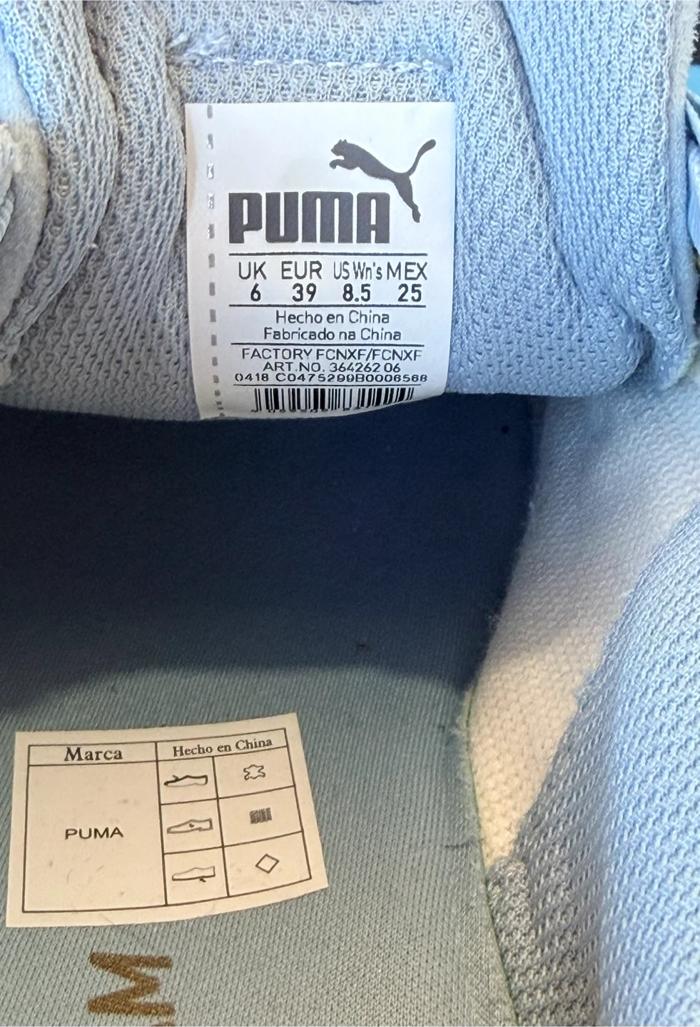 Puma Suede Ribbon Lace Sneakers - Sky Blue - photo 5