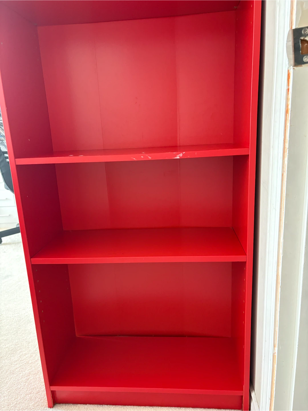 Red 5-Shelf Bookshelf IKEA - photo 4