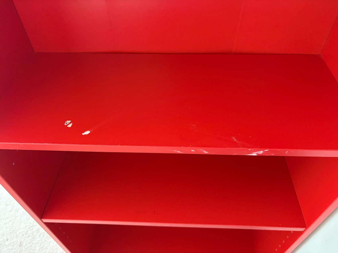 Red 5-Shelf Bookshelf IKEA - photo 5