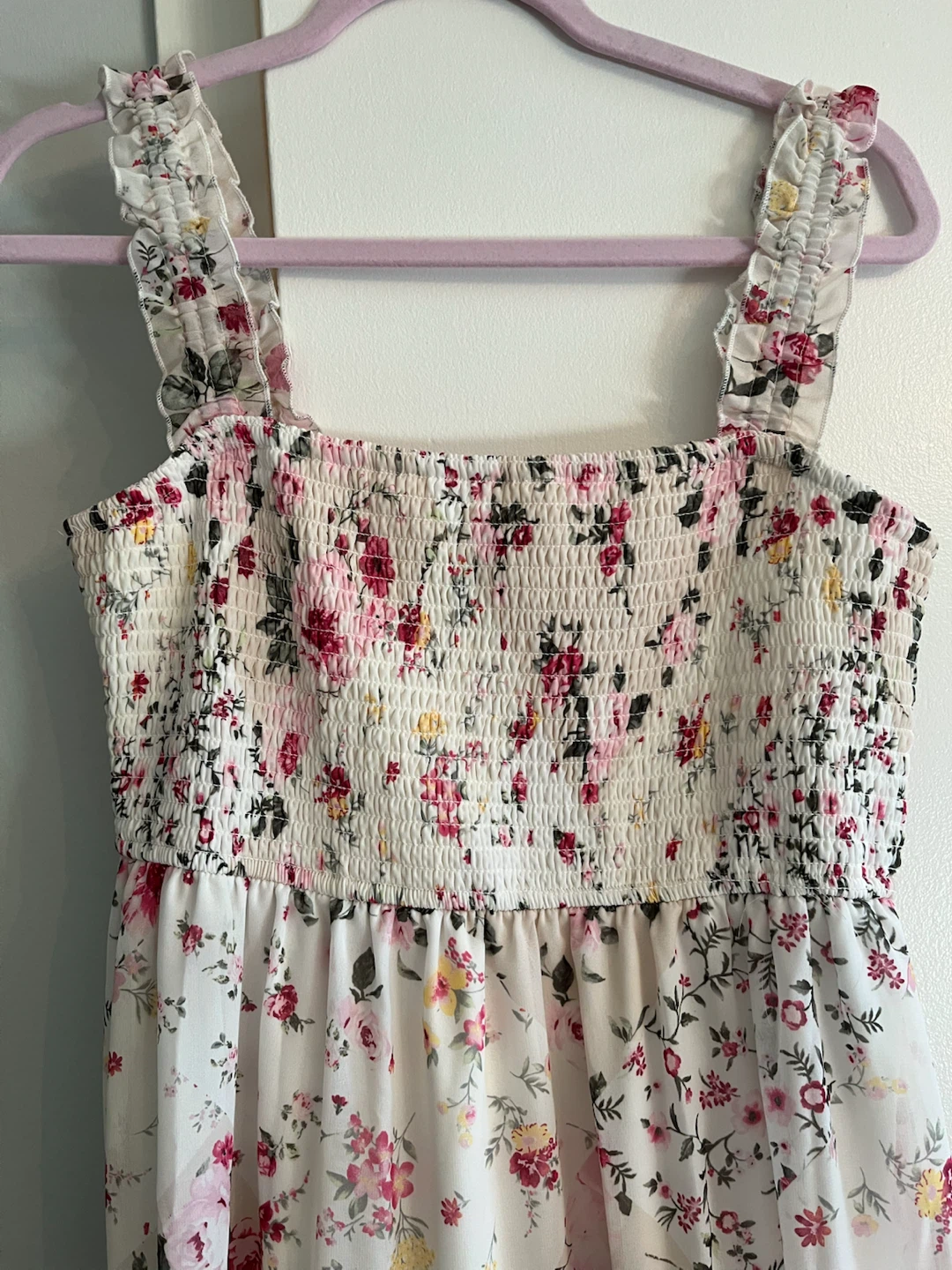 Floral Print Smocked Maxi Dress - photo 3