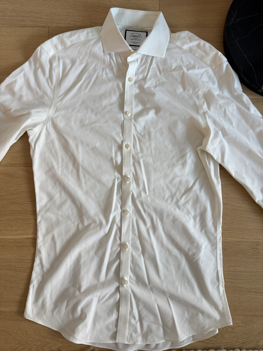Charles Tyrwhitt Super Slim Fit White Dress Shirt 16/33in - photo 4