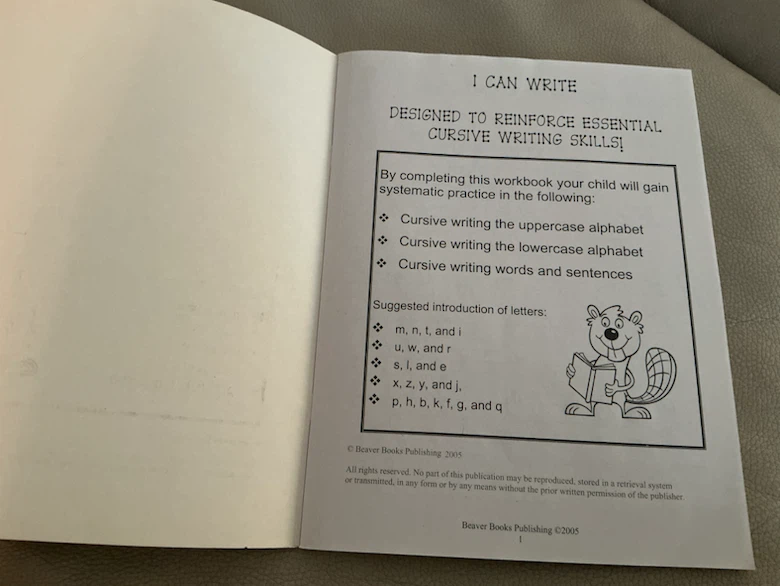 Beaver Books I Can Write Workbook - photo 4