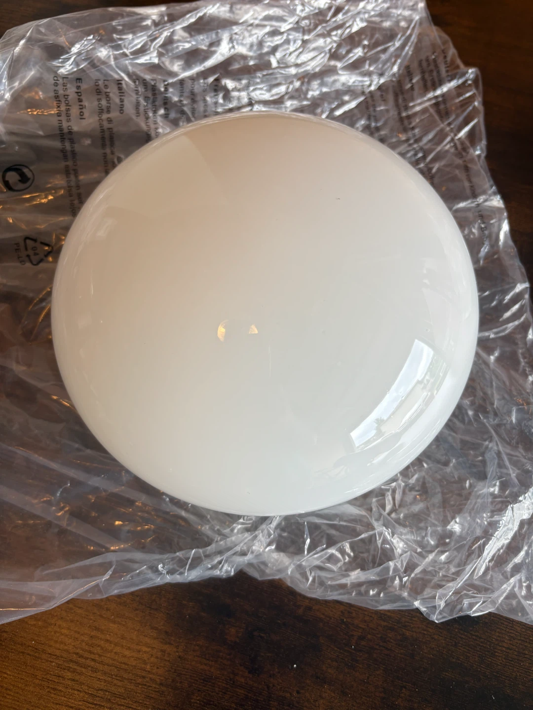 White Ceiling Light Fixture Globe