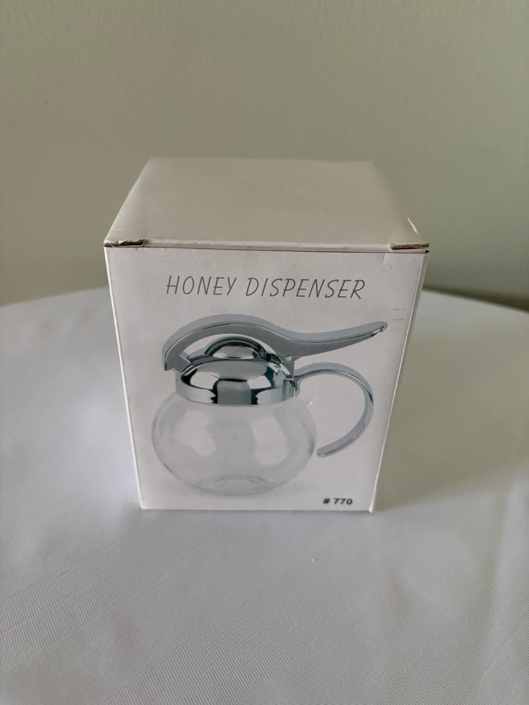Honey Dispenser with Chrome Accents