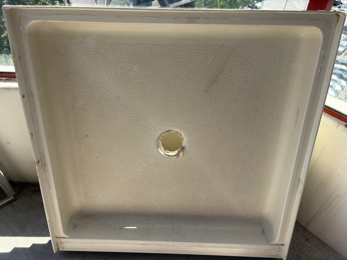 Cream Shower Base used