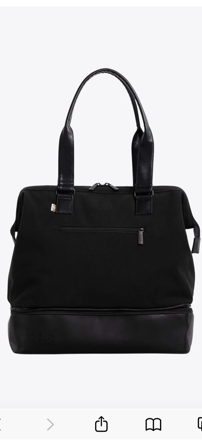 BEIS The Travel Duffel Black mini and original