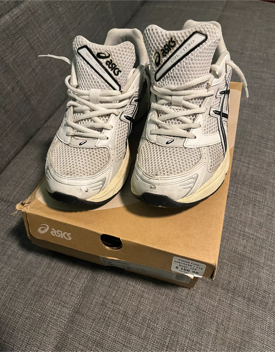 Asics Gel-1130 - Size 8 (Men's) - White/Cloud Grey - photo 2