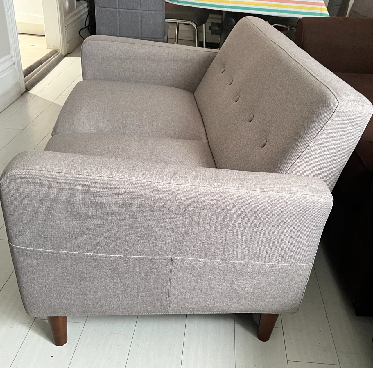 Light Grey 2-Seater Sofa - photo 2