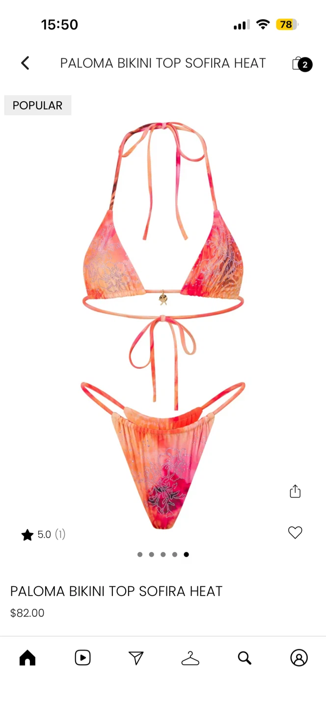 BNWT Outcast Sofira Heat Bikini Set