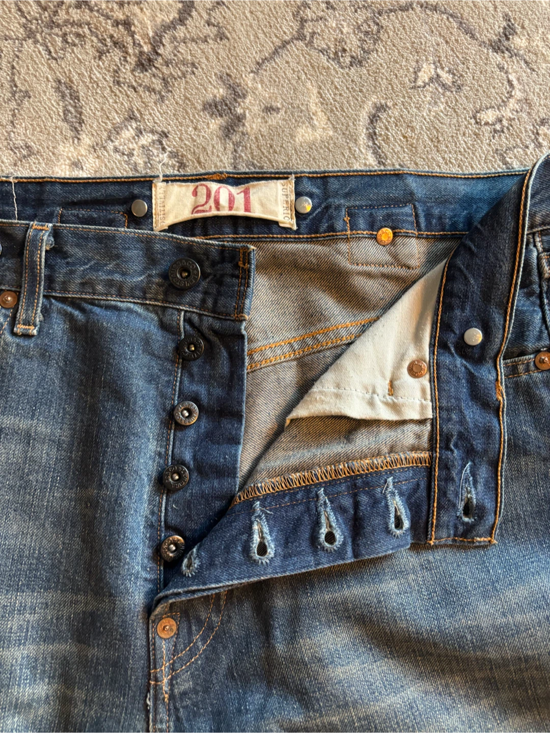 Levi's 201 Button Fly Jeans