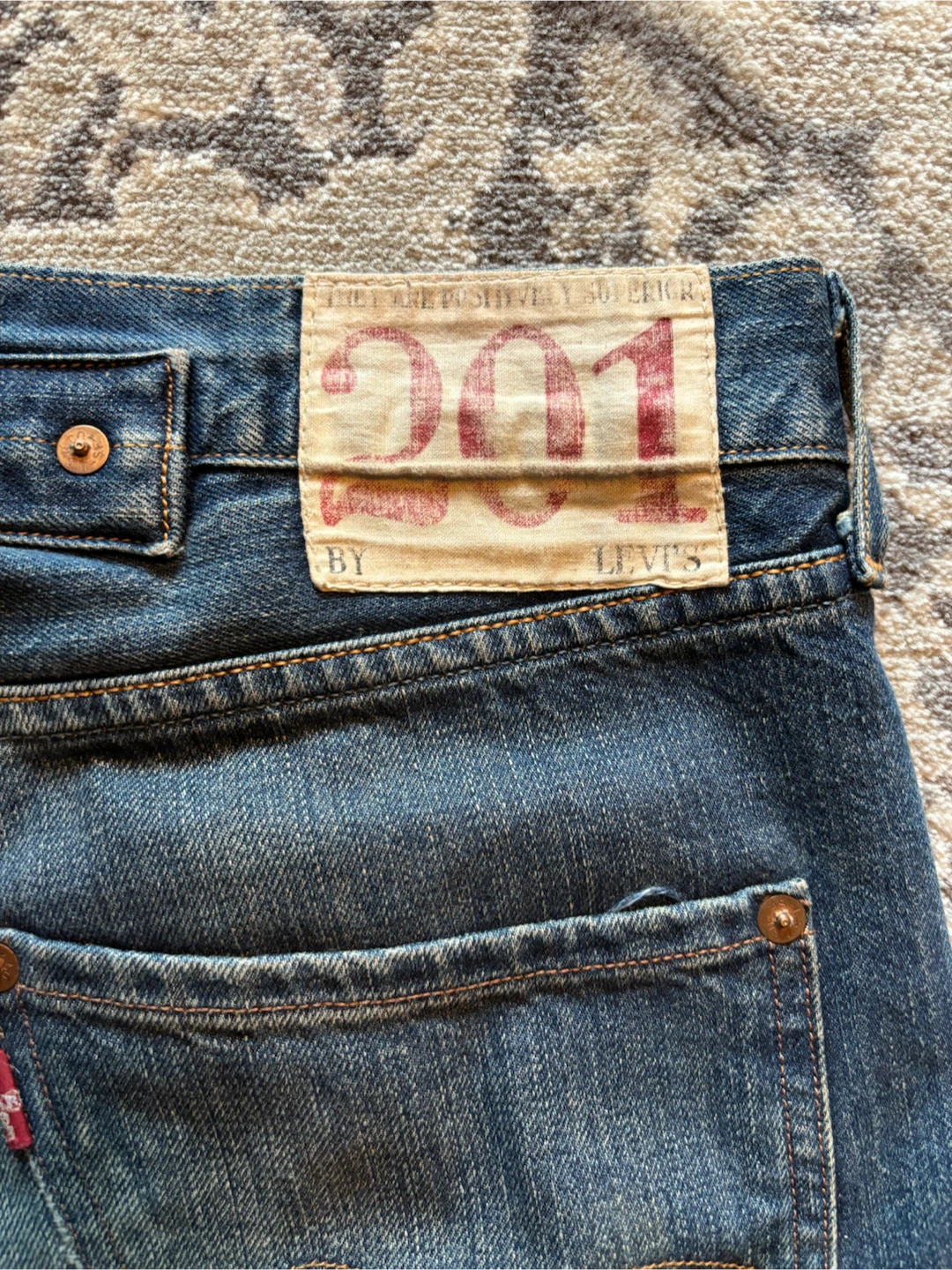 Levi's 201 Button Fly Jeans - photo 2
