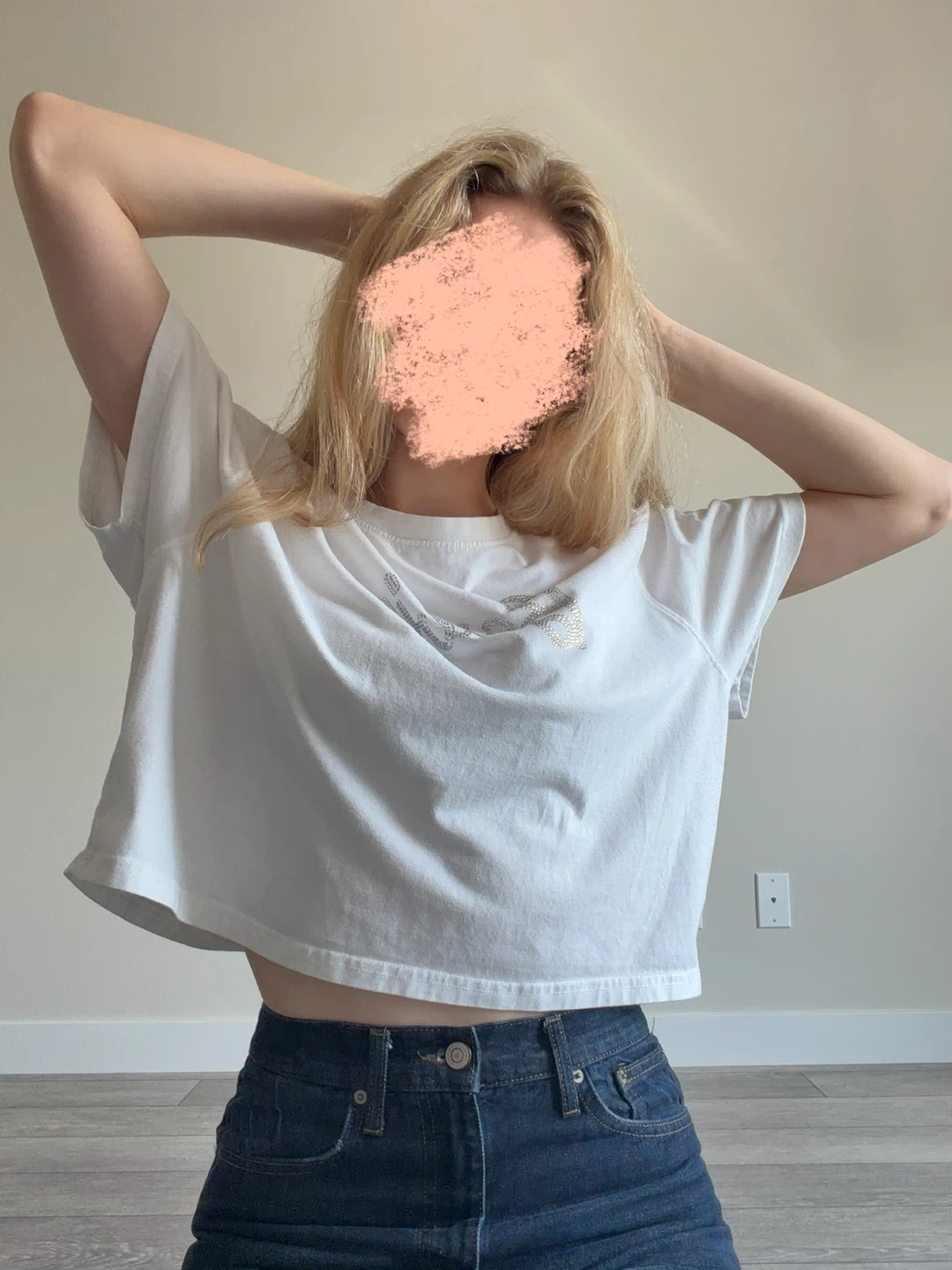 Barbie White Cropped T-Shirt Size XS - photo 3