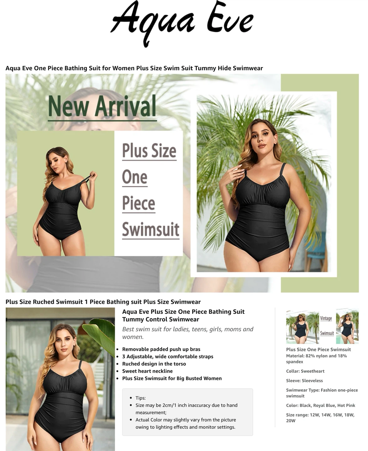New Plus Size 16 One Piece Swimsuit - photo 2