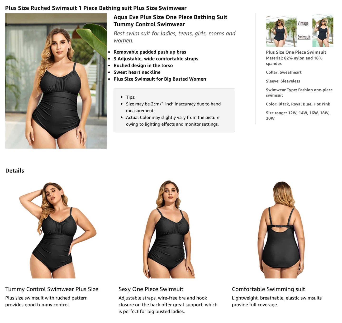 New Plus Size 16 One Piece Swimsuit - photo 3