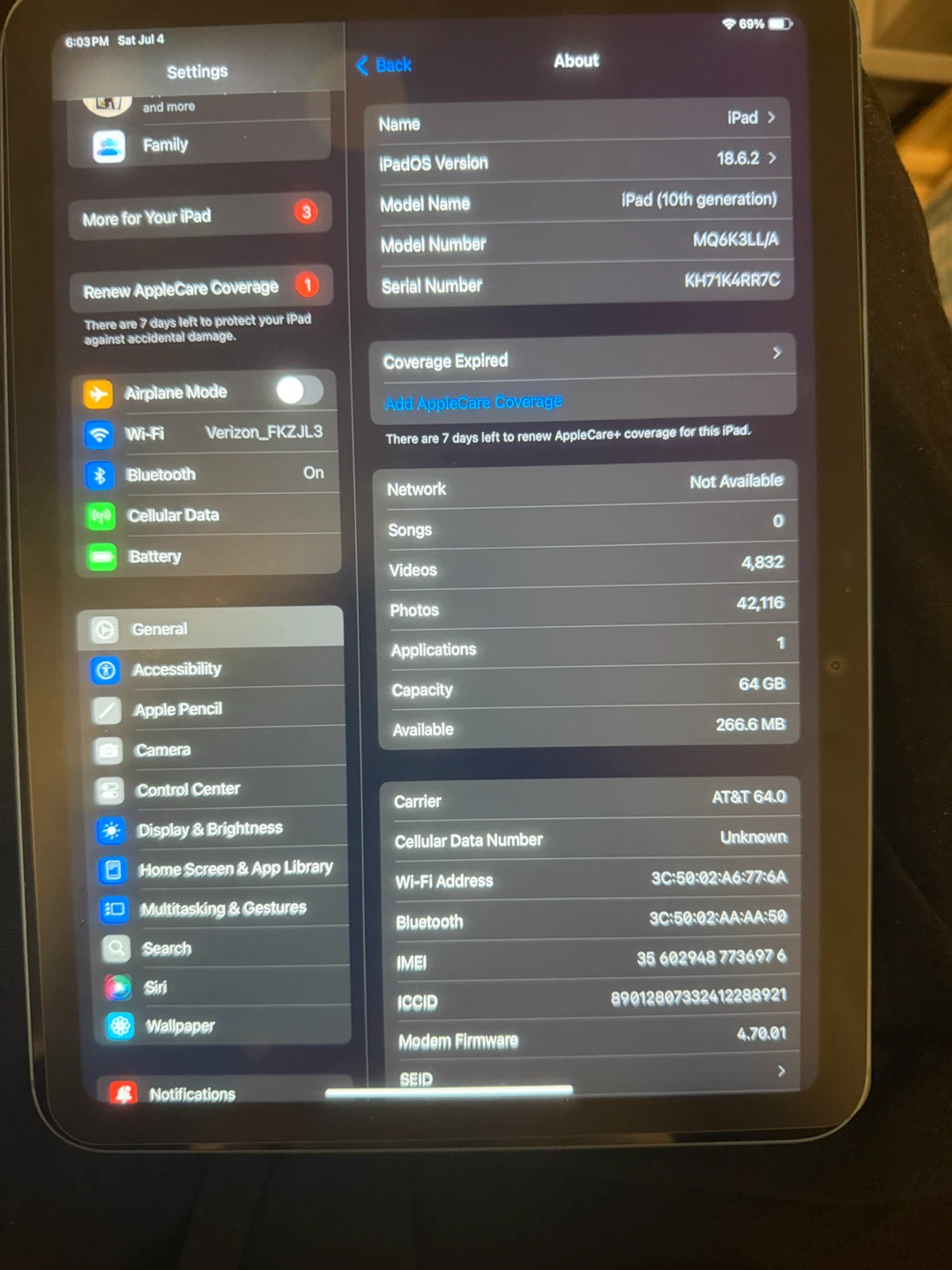 Apple iPad Cellular 10th Gen 64GB Blue - photo 4