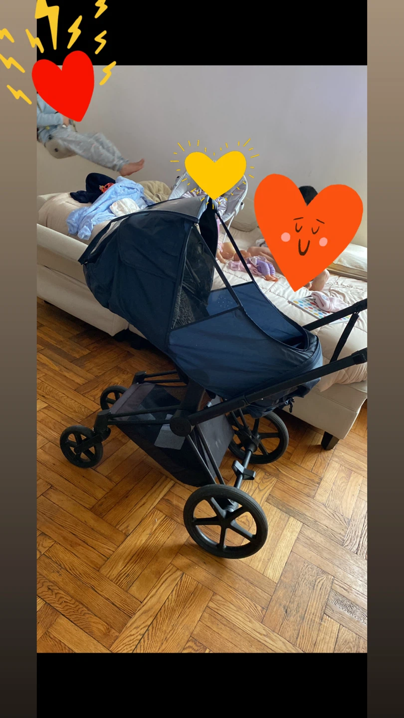 Cybex Priam 3 Complete Stroller - Matte Black/Indigo Blue
